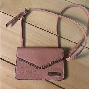 TahariBlush Pink Crossbody Bag with Stud Details
